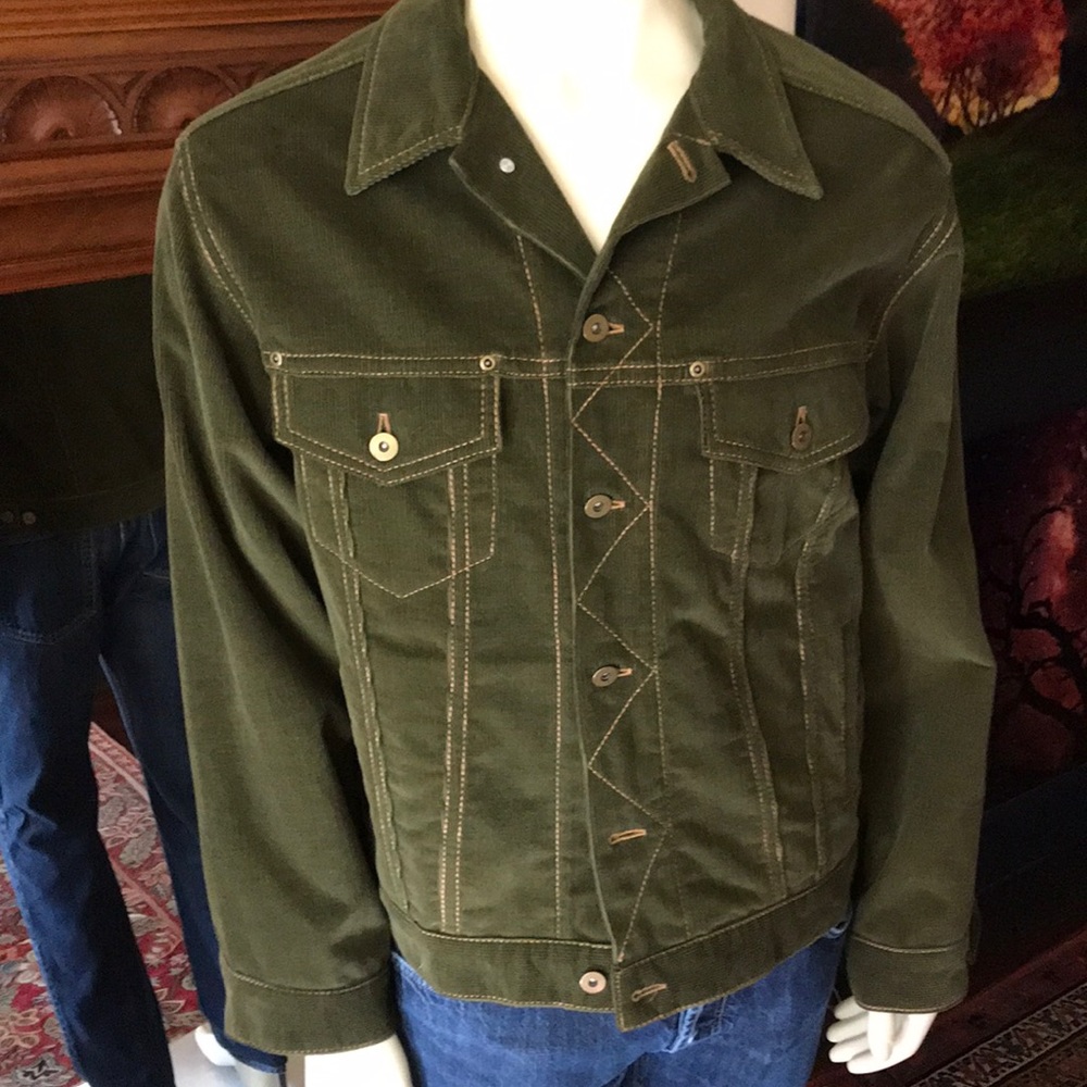 Green corduroy jacket